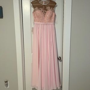 Pink bridesmaids dress